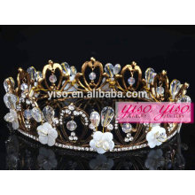 Tiara caliente del metal del rhinestone del traje de la venta al por mayor de la venta